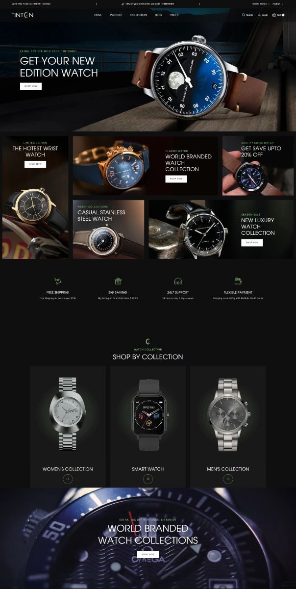 Watch Store Template 4